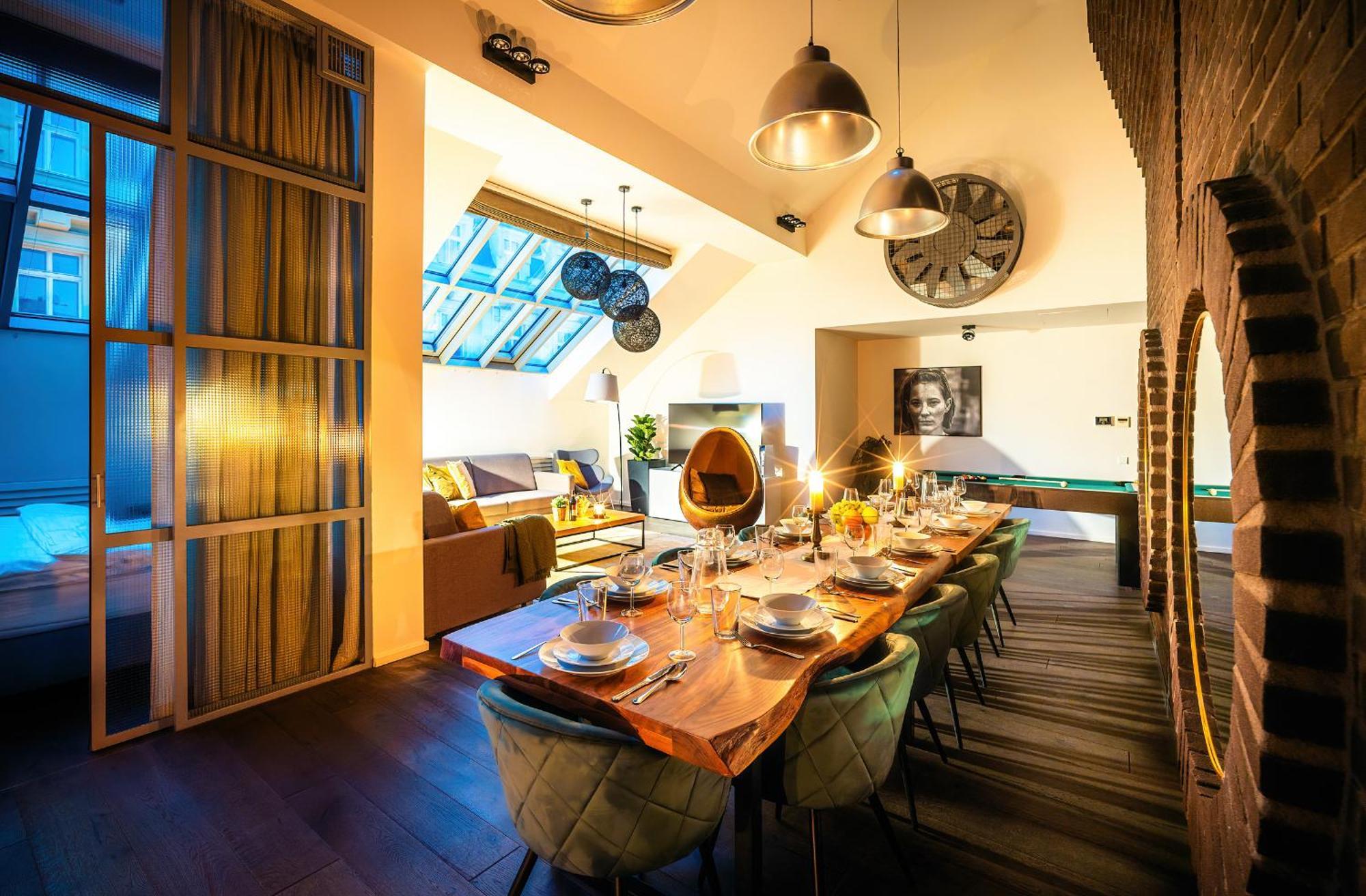 5br+2bath Old Town Loft Luxe Brickhouse, A/c Apartamento Praga
