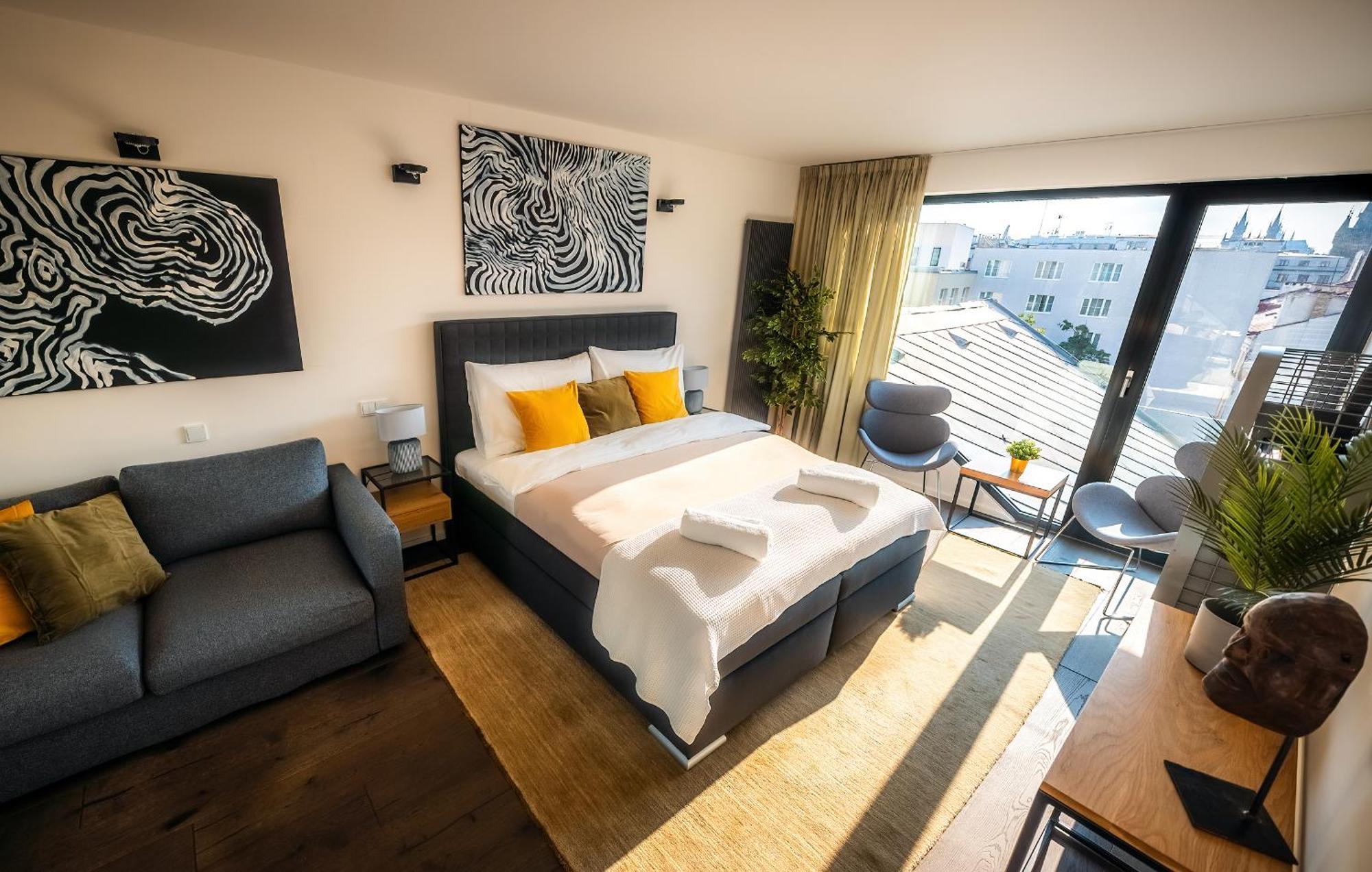 5br+2bath Old Town Loft Luxe Brickhouse, A/c * Praga